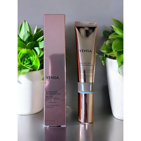 YENSA Beauty Skin on Skin BC Foundation Full Coverage SPF 40 (Deep Warm) 1oz - Picture 1 of 3